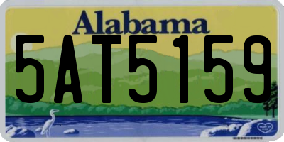 AL license plate 5AT5159