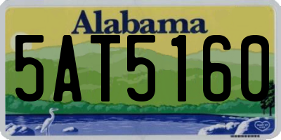 AL license plate 5AT5160