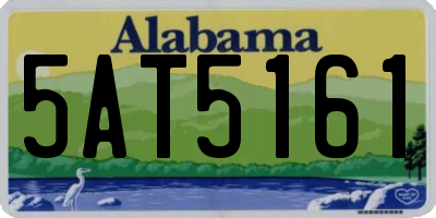 AL license plate 5AT5161