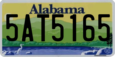 AL license plate 5AT5165