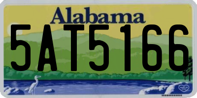 AL license plate 5AT5166