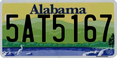 AL license plate 5AT5167