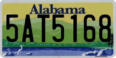 AL license plate 5AT5168