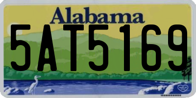 AL license plate 5AT5169