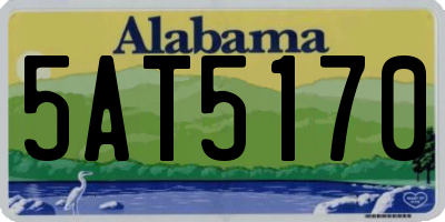 AL license plate 5AT5170