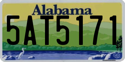 AL license plate 5AT5171