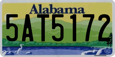 AL license plate 5AT5172