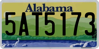 AL license plate 5AT5173