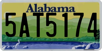 AL license plate 5AT5174