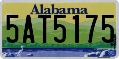 AL license plate 5AT5175