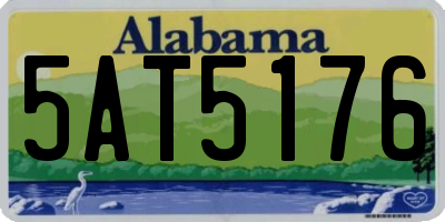 AL license plate 5AT5176