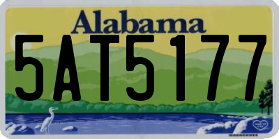 AL license plate 5AT5177