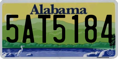 AL license plate 5AT5184
