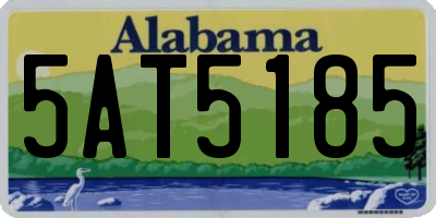 AL license plate 5AT5185