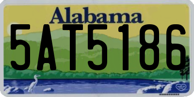 AL license plate 5AT5186