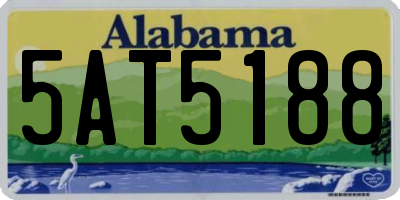 AL license plate 5AT5188