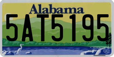 AL license plate 5AT5195