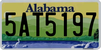AL license plate 5AT5197