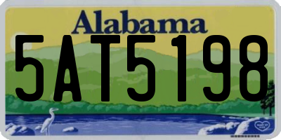 AL license plate 5AT5198