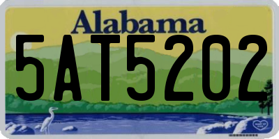 AL license plate 5AT5202