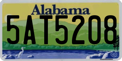 AL license plate 5AT5208