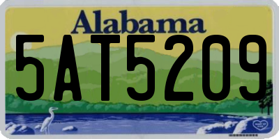 AL license plate 5AT5209
