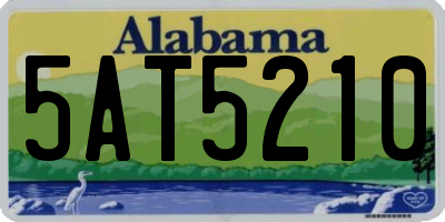AL license plate 5AT5210