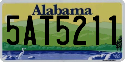AL license plate 5AT5211