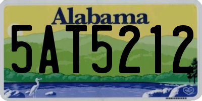 AL license plate 5AT5212