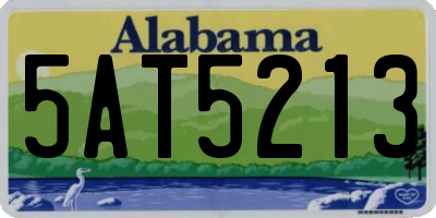 AL license plate 5AT5213
