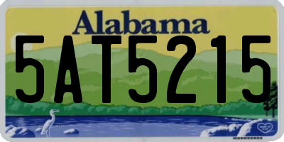 AL license plate 5AT5215