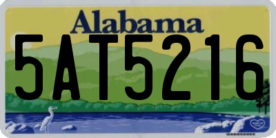 AL license plate 5AT5216