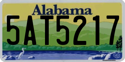AL license plate 5AT5217