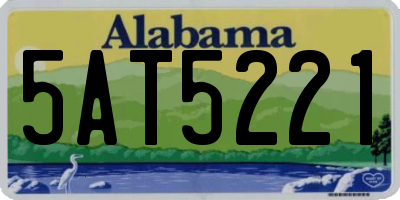 AL license plate 5AT5221