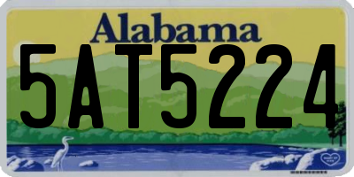 AL license plate 5AT5224