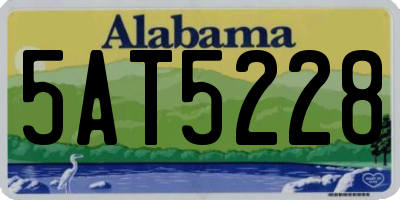 AL license plate 5AT5228