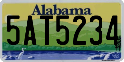 AL license plate 5AT5234