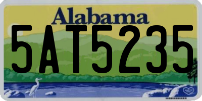 AL license plate 5AT5235