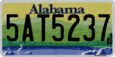 AL license plate 5AT5237