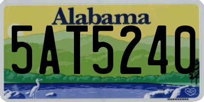 AL license plate 5AT5240