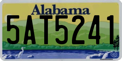 AL license plate 5AT5241