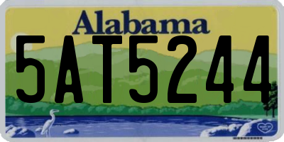 AL license plate 5AT5244