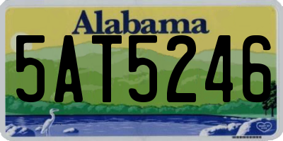 AL license plate 5AT5246