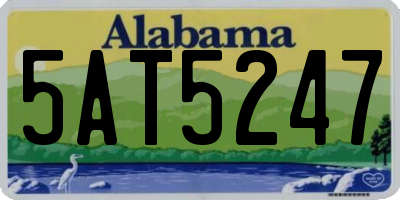 AL license plate 5AT5247