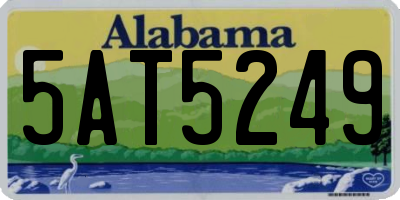 AL license plate 5AT5249