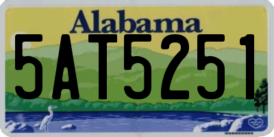 AL license plate 5AT5251
