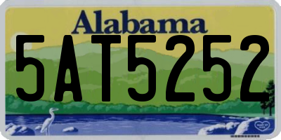 AL license plate 5AT5252