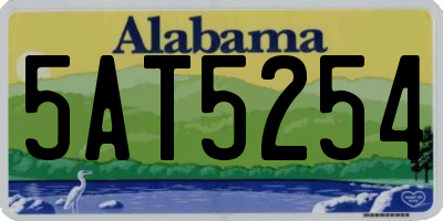 AL license plate 5AT5254