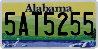 AL license plate 5AT5255