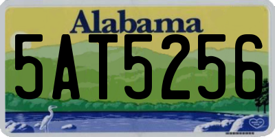 AL license plate 5AT5256